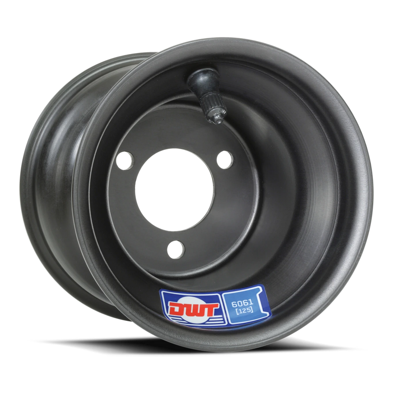 DWT Wheel, Spun Aluminum 5"X8.25"(3N+5.25N) 3/58 Black