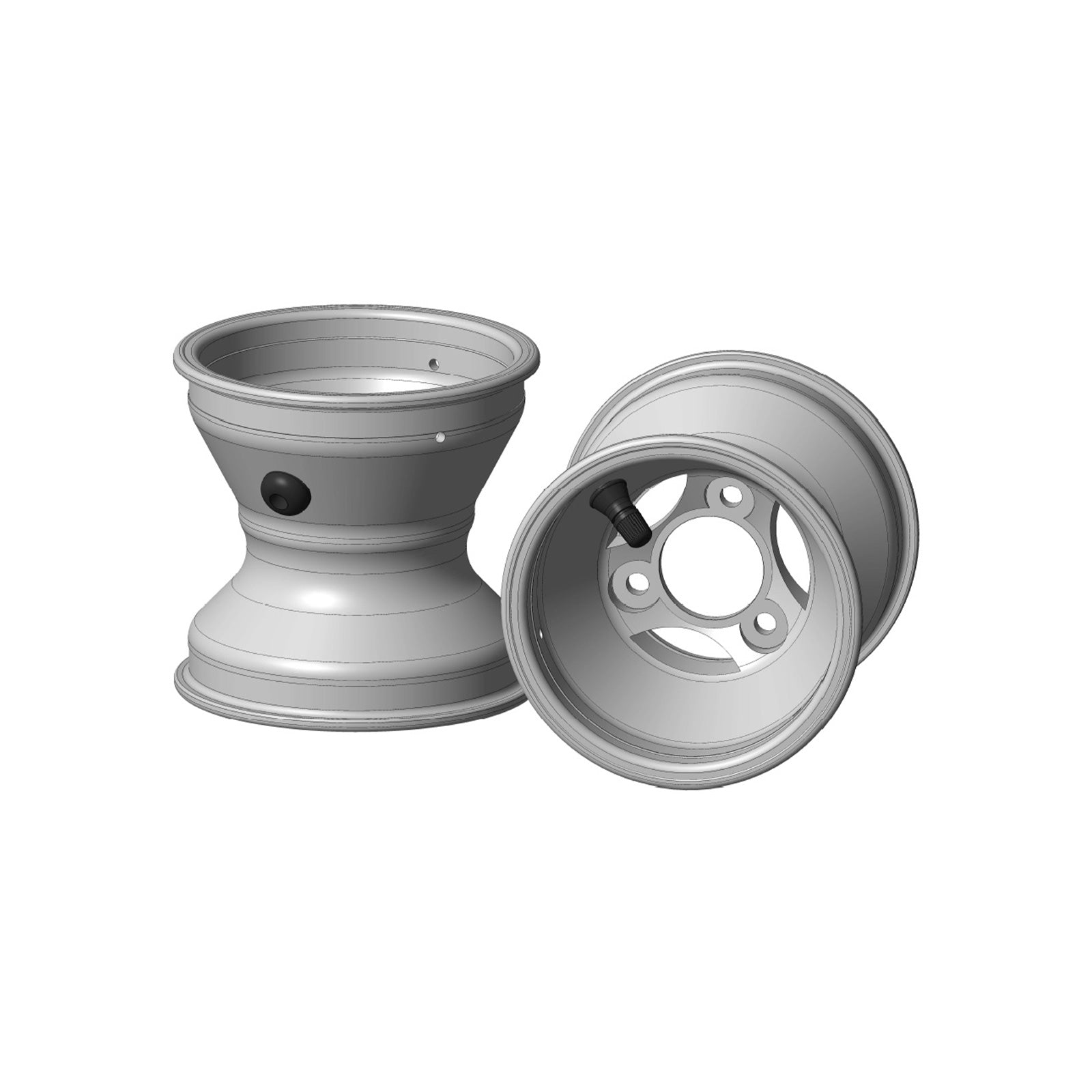AMV Front Wheel Set 130 Aluminum