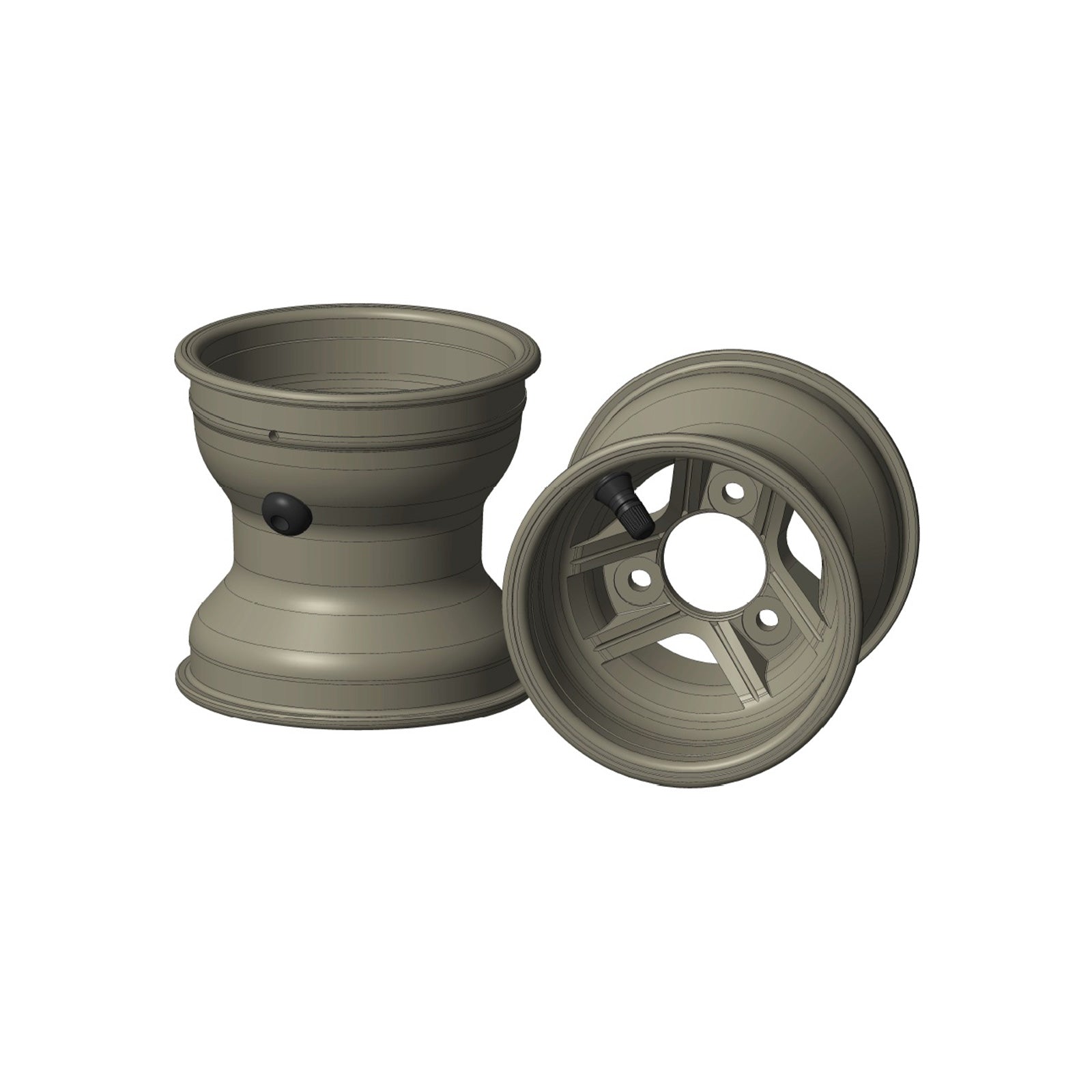 AMV Tiger Front Wheel Set 130T Magnesium
