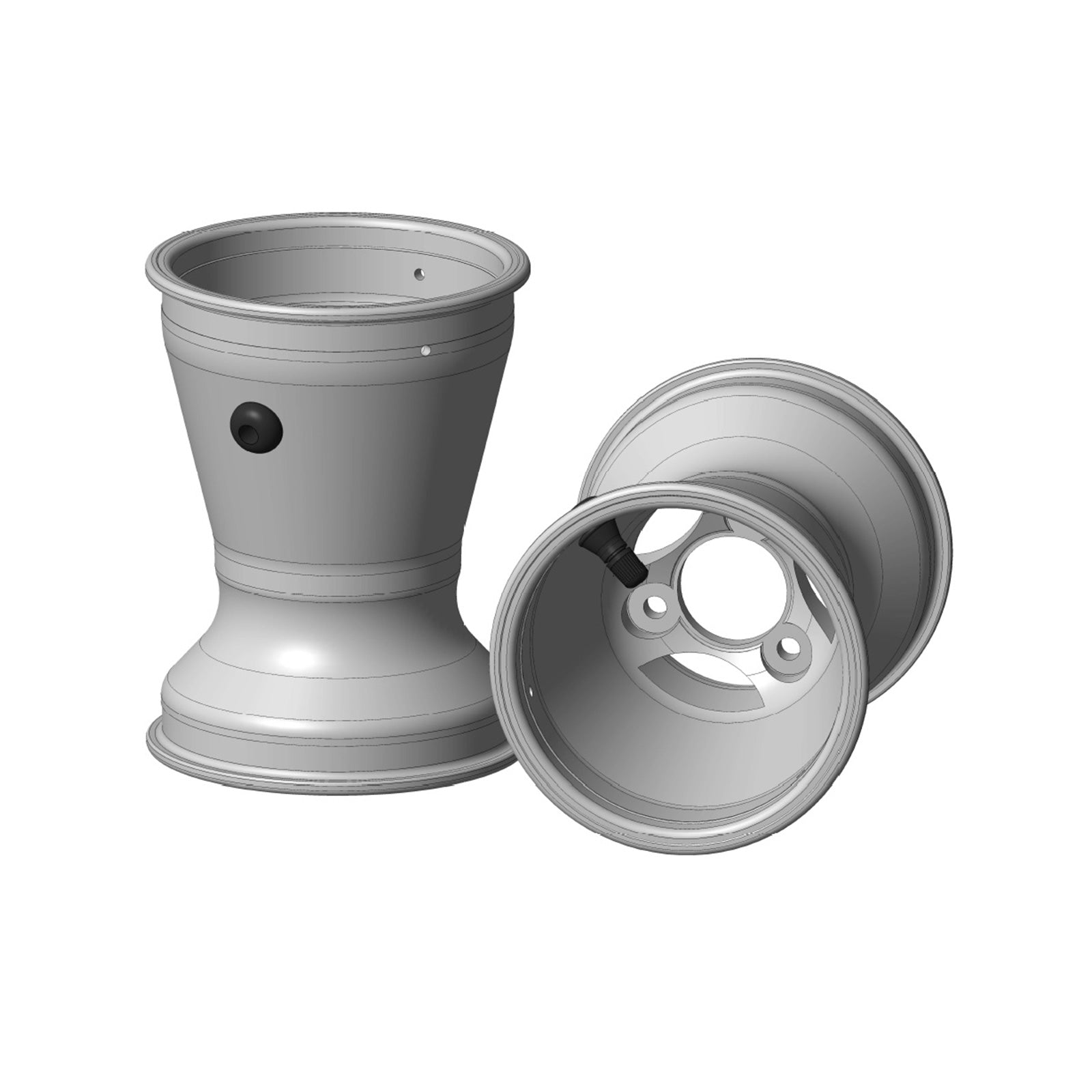 AMV Rear Wheel Set 180 Aluminum